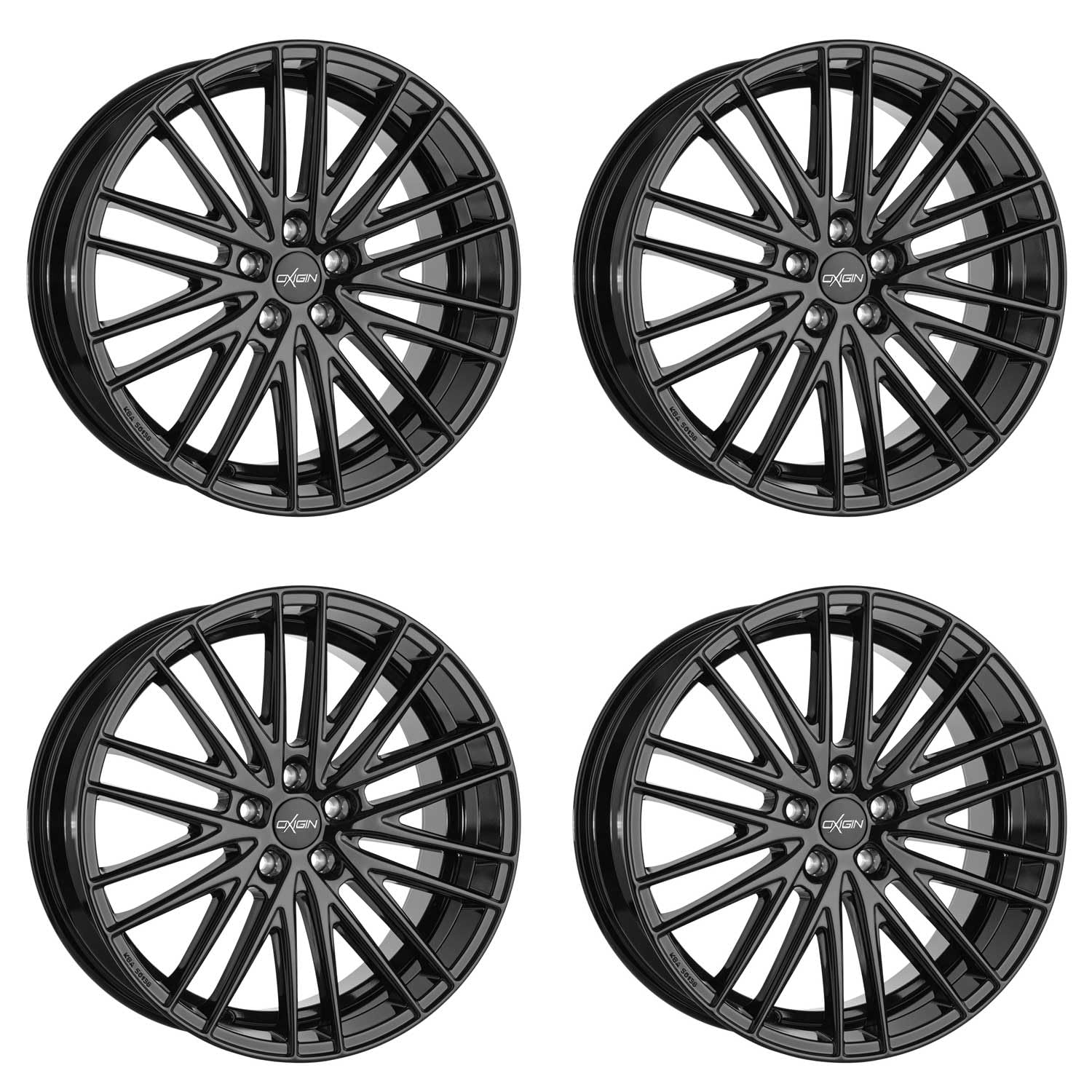 4x Oxigin Felgen Alufelgen 19 Oxspoke 8,5x18 ET42 5x114,3 black kompatibel mit Infiniti Q50 von Oxigin