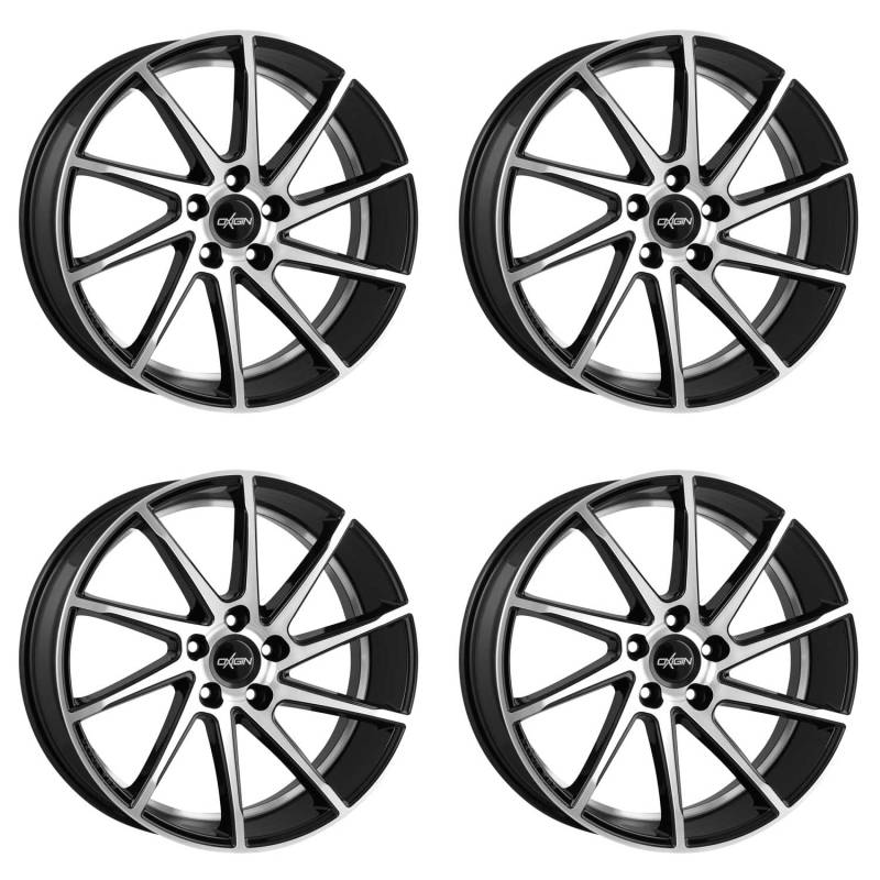 4x Oxigin Felgen Alufelgen 20 Attraction 8,5x19 ET35 5x112 black full polish kompatibel mit Audi A3 A4 A5 A6 A7 A8 Q2 Q3 Q5 RS3 TT von Oxigin