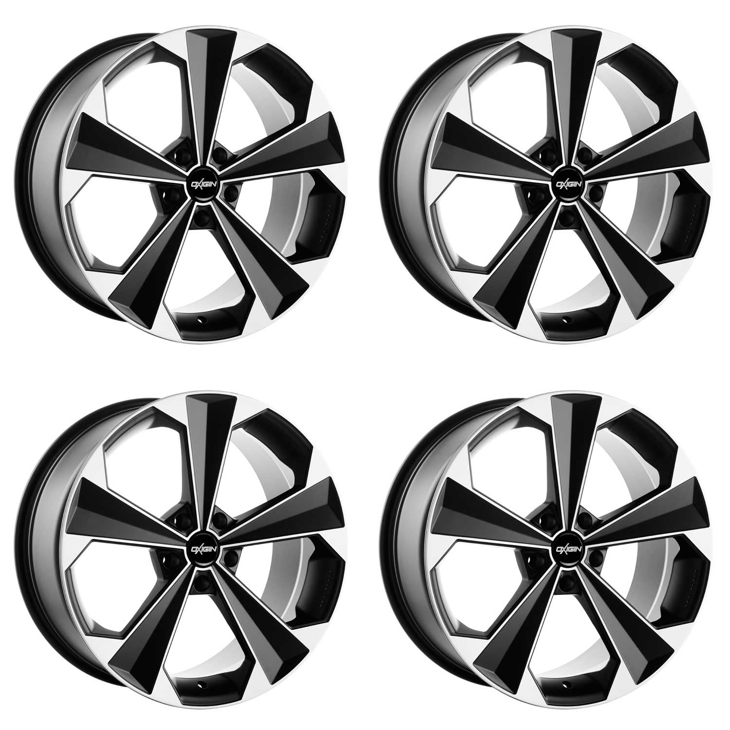 4x Oxigin Felgen Alufelgen 22 OXRS 8,5x19 ET43 5x114,3 Black Matt Polish kompatibel mit Honda Accord Civic CR-V FR-V HR-V von Oxigin