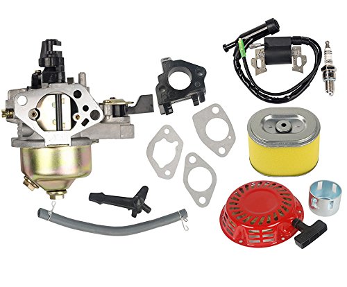 OxoxO 16100-ZF6-V01 Vergaser-Kit mit Luftfilter Zündspule Rückschlagstarter Compatible with Honda GX340 GX390 11HP 13HP Motor von OxoxO