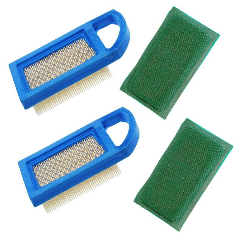 OxoxO 613022 Luftfilter mit 697292 Vorfilter Compatible with Briggs & Stratton 10-PS-Motoren Ersetzen Sie 697152 650821 697775-Pack of 2 von OxoxO