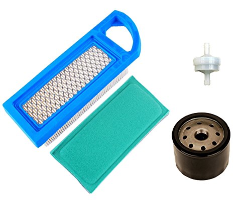 OxoxO 698083 Luftfilter mit 795890 Ölfilter 394358 Kraftstofffilter, kompatibel mit Briggs & Stratton Intek 15,5 und 17-17,5 PS Traktormotoren von OxoxO