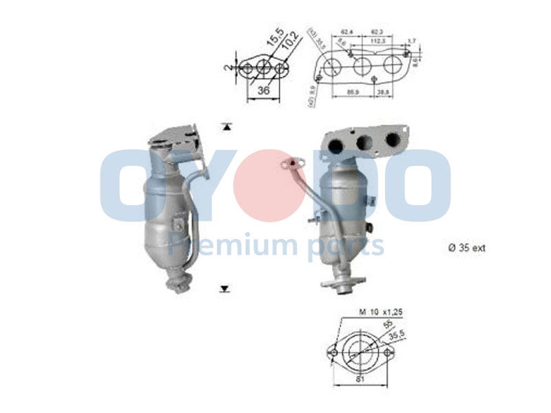 Katalysator Oyodo 10N0086-OYO von Oyodo