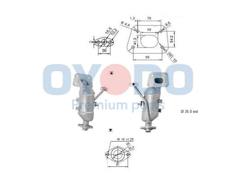 Katalysator Oyodo 10N0128-OYO von Oyodo