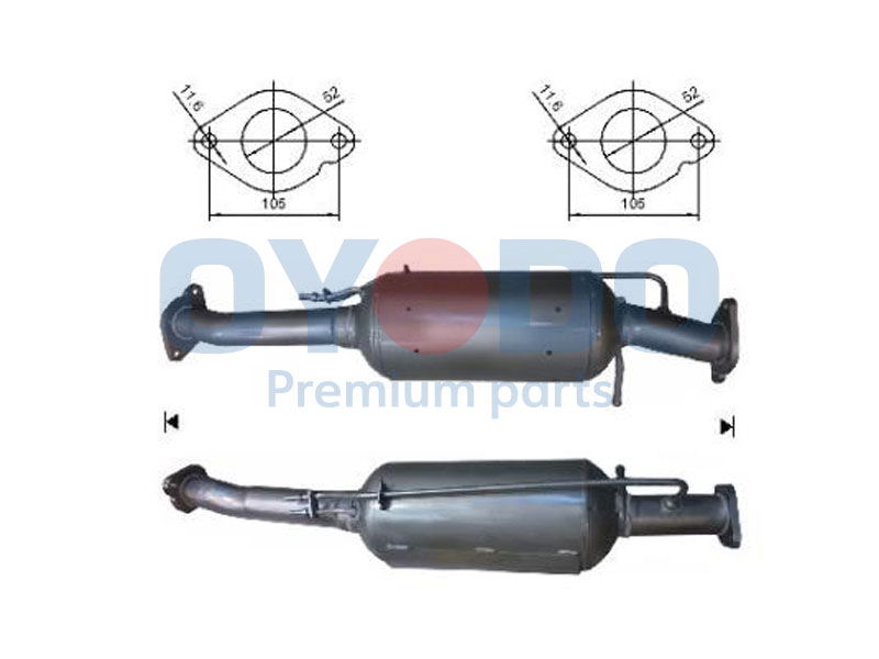 Ruß-/Partikelfilter, Abgasanlage Oyodo 20N0025-OYO von Oyodo