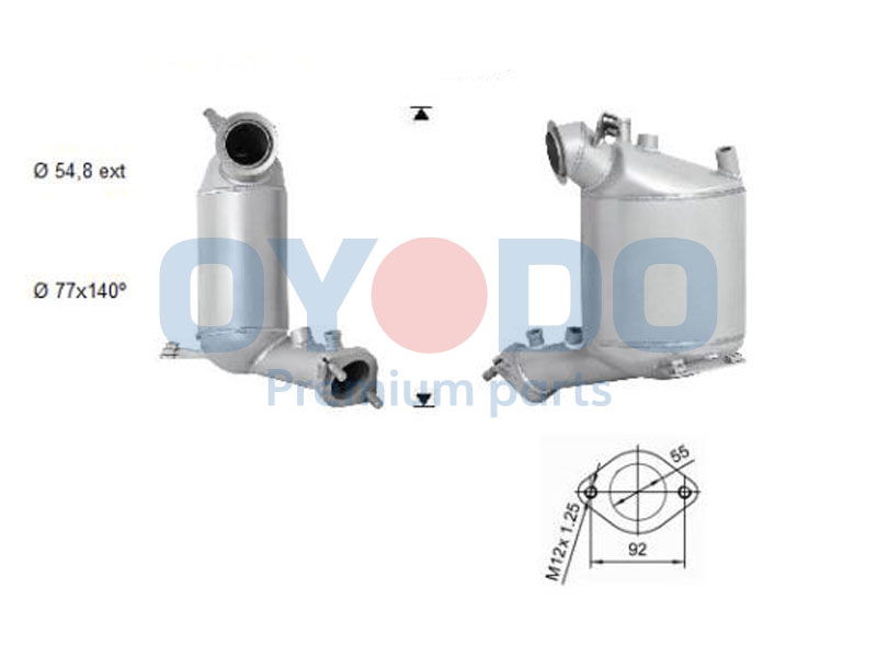 Ruß-/Partikelfilter, Abgasanlage Oyodo 20N0079-OYO von Oyodo