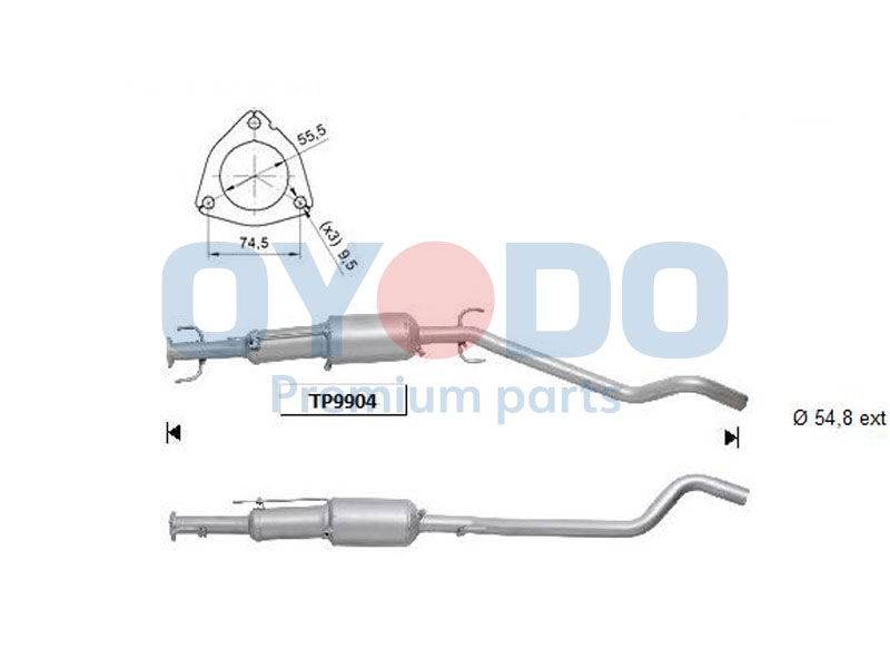 Ruß-/Partikelfilter, Abgasanlage Oyodo 20N0084-OYO von Oyodo