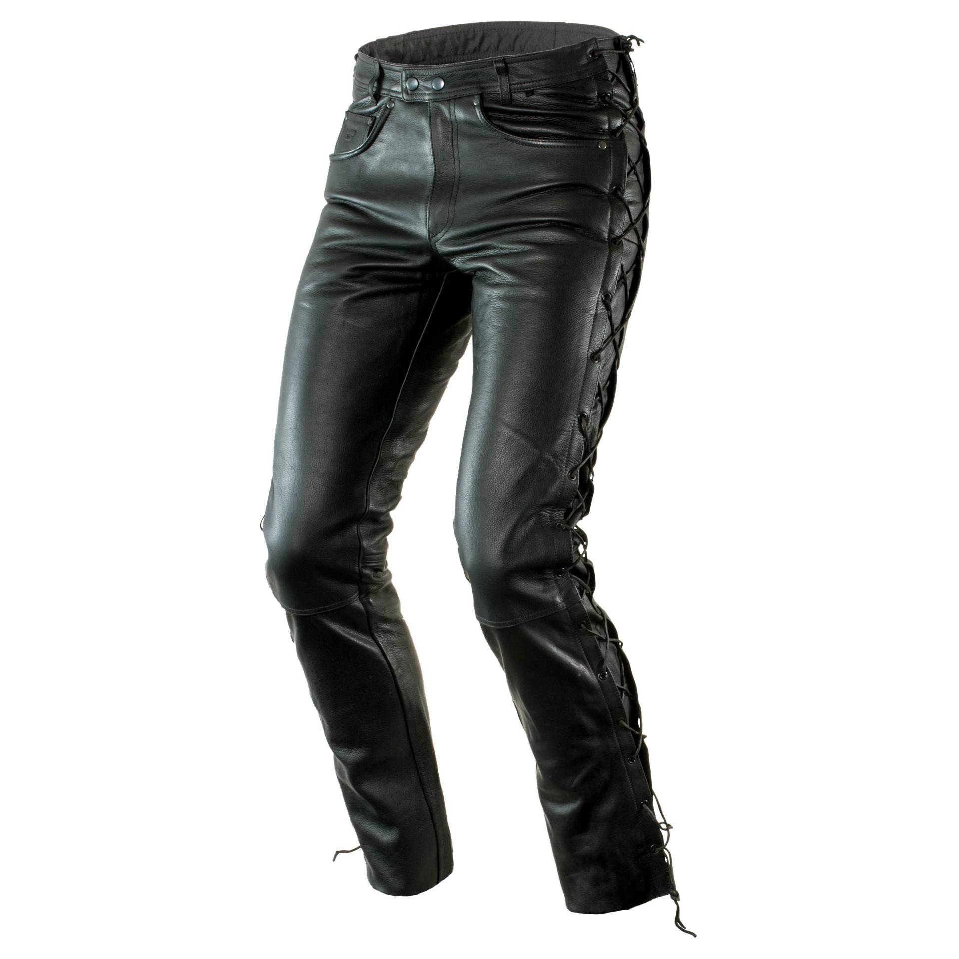 Ozone LEATHER PANTS HEAVY BLACK 3XL von Ozone