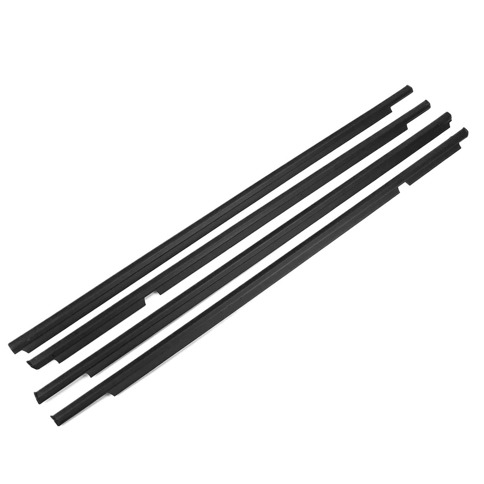 4 Pcs Außen Chrom oder Schwarz Windows Gummi for 2003-2009 Dichtung für(4pcs 2003-2009 black) von PABVRPYT