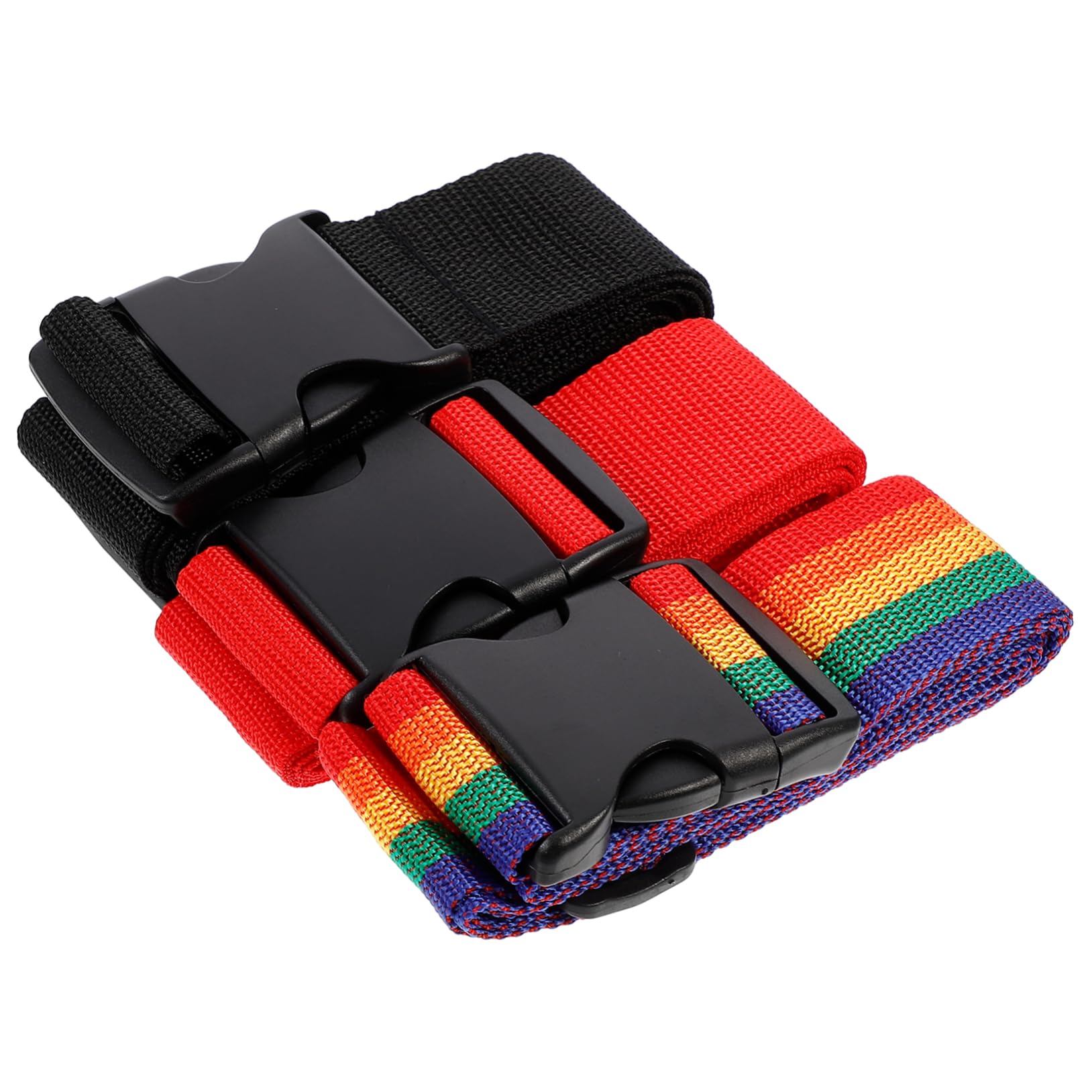 PACKOVE 3St Packband Kletterhaken Riemen Gürtel für Schnallen Gepäckschnallengurt Bindeband travel Accessories reiseaccessoires Gepäckgurte verstellbare Koffergurte Polypropylen Colorful von PACKOVE