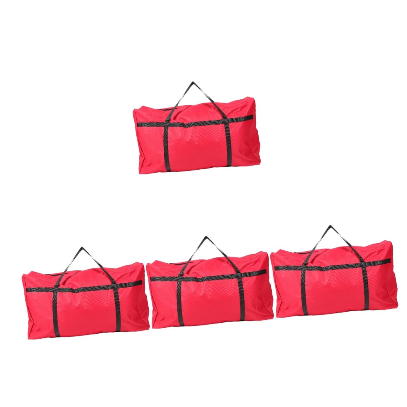 PACKOVE 4 Stück Große Packtasche Kleiderbehälter Reisetasche Aufbewahrungstasche Für Bettwäsche Umzugstaschen Deckenaufbewahrung Quilt-Aufbewahrungstasche Stepptasche Oxford-Stoff Rot von PACKOVE