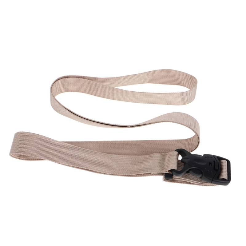 PACKOVE Gepäckband gepäckgurt Kofferraumgurte Kofferband Koffergriffband Koffer befestigen Schnellverschluss-Schnalle Riemenschnallen Koffergurte TSA-geprüft Polyester Light Brown von PACKOVE