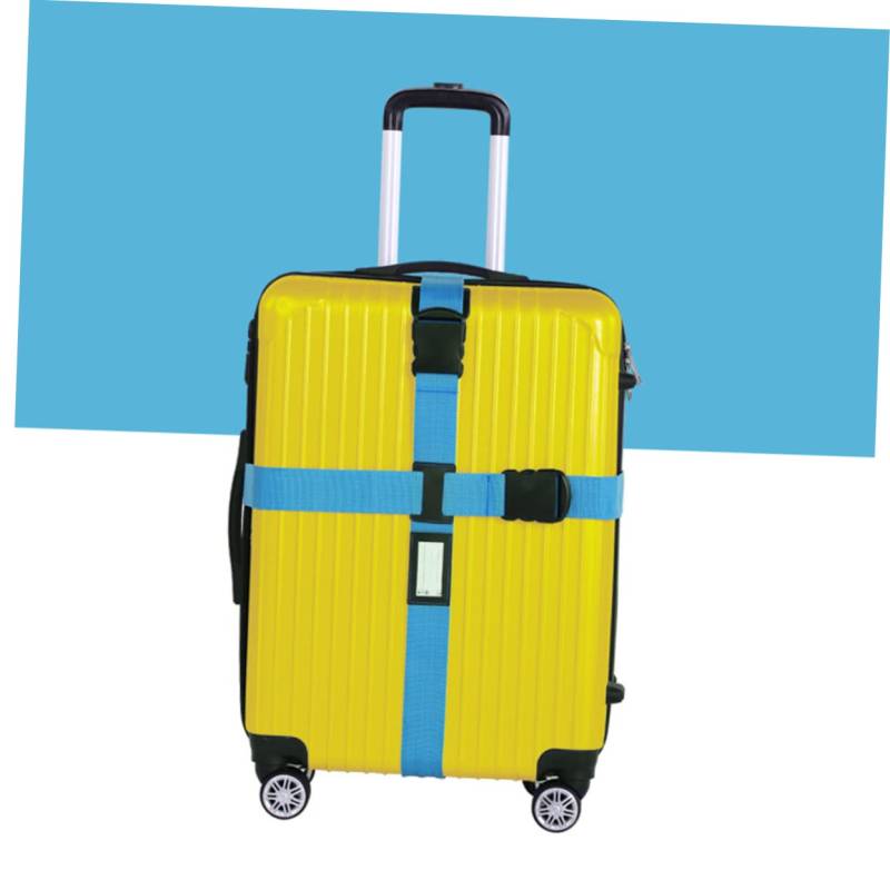 PACKOVE Gepäckstreifen gepäckgurt Luggage Strap Kofferbefestigung Kofferzusatz Kofferstreifen Kofferzubehör koffergurten Gepäckgürtel Koffer Packband Koffergürtel Gepäck Packband Blue von PACKOVE