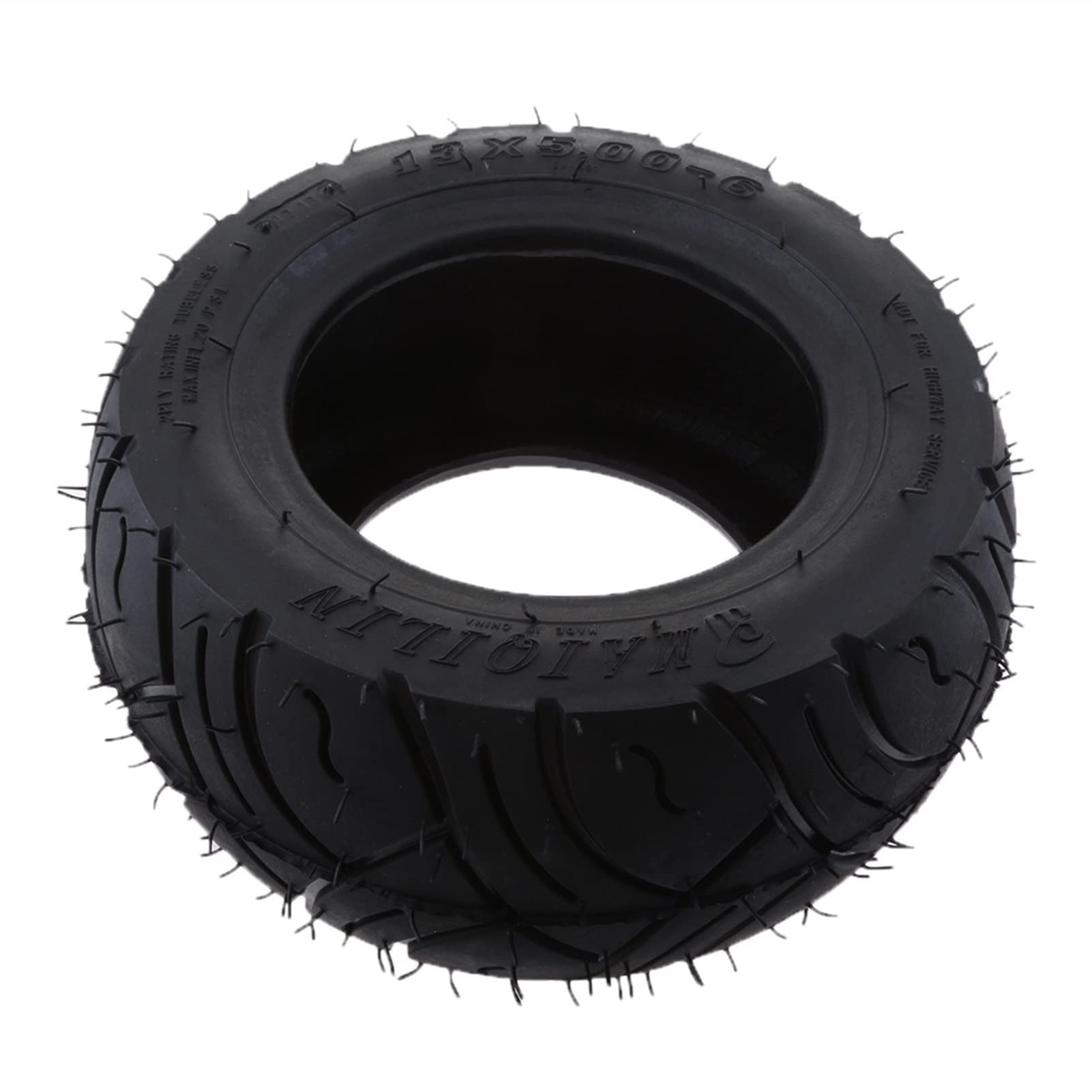 Scooter Reifen,Scooter Tyres Black Rubber 13x5.00-6 Inch Rubber Tread Reifen for Faltrad Roller Quad Dirt Bike Räder Motorrad-Zubehör von PACUM