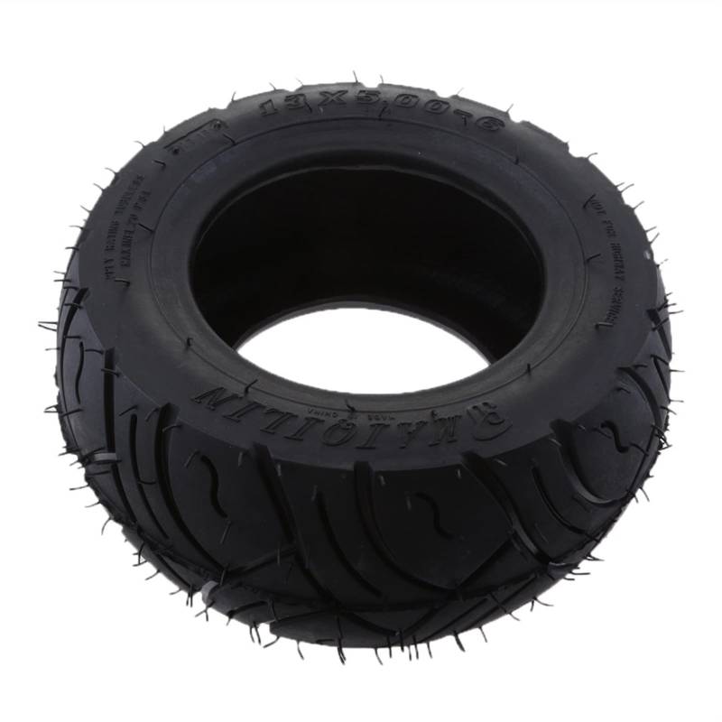 Scooter Reifen,Scooter Tyres Black Rubber 13x5.00-6 Inch Rubber Tread Reifen for Faltrad Roller Quad Dirt Bike Räder Motorrad-Zubehör von PACUM