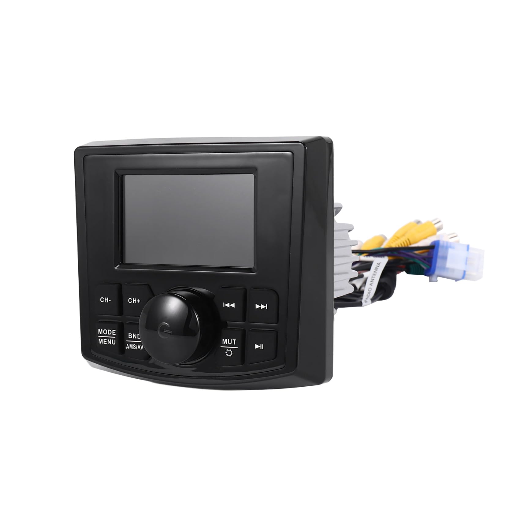 PAGJHRFJG Marineradio MP5 Bootsradio Stereo 3-Display Media Video Player Wasserdicht Bluetooth AUX AM FM RDS für ATV UTV von PAGJHRFJG