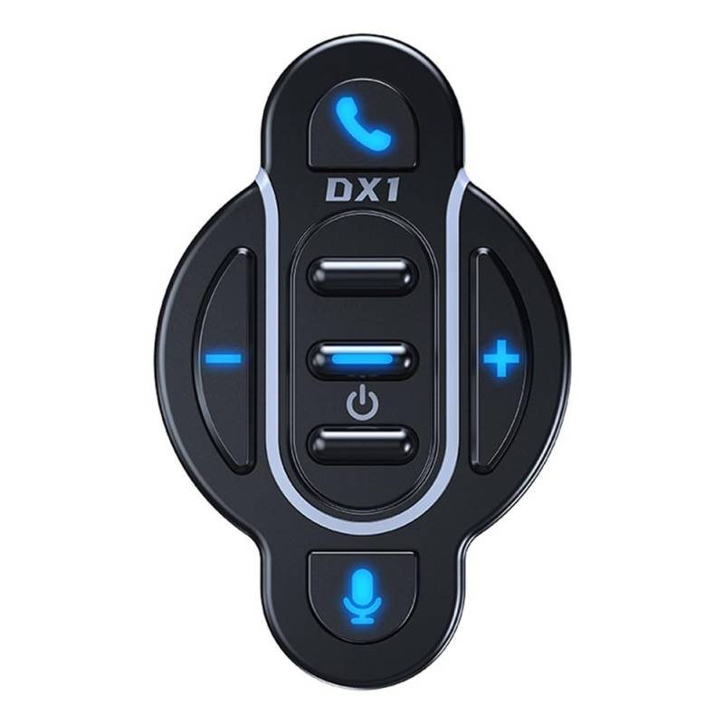 PAGJHRFJG Neuer DX1-Motorradgriff-Bluetooth-Controller, Wasserdichter Drahtloser Motorrad-Bluetooth-Headset-Controller, Sprachsteuerung von PAGJHRFJG