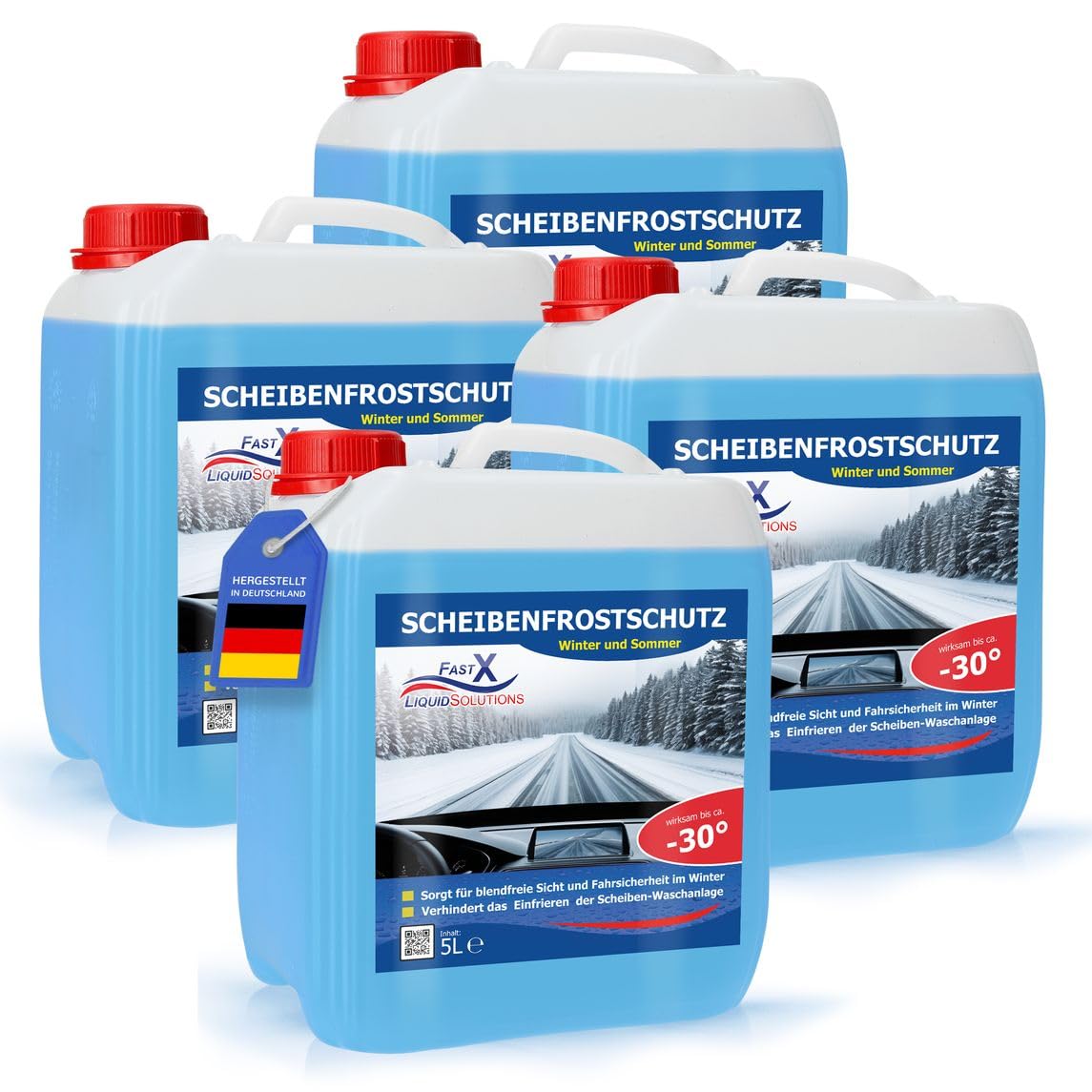 PAINTSYSTEMS REFINISH COLOURS Scheibenreiniger Scheibenfrostschutz 4X 5L bis -30°C von PAINTSYSTEMS REFINISH COLOURS