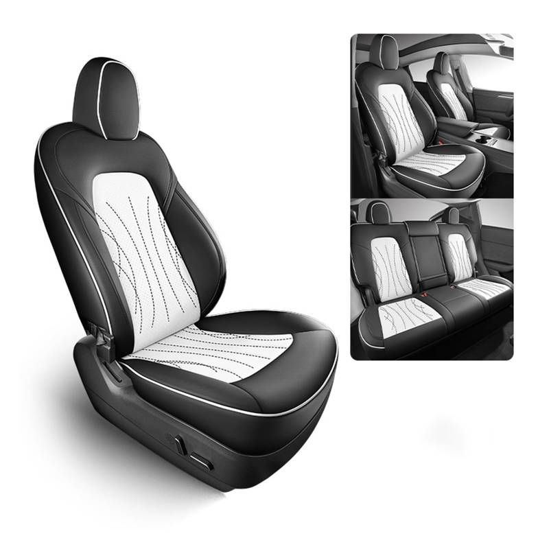 PAKAGVTTB Sitzbezüge Leder Custom Autositzbezüge Komplettset für Toyota für Corolla E150 2007 2008 2009 2010 2012 2013 Auto Innenschutz Zubehör Vordersitzbezüge(5 PCS 7) von PAKAGVTTB