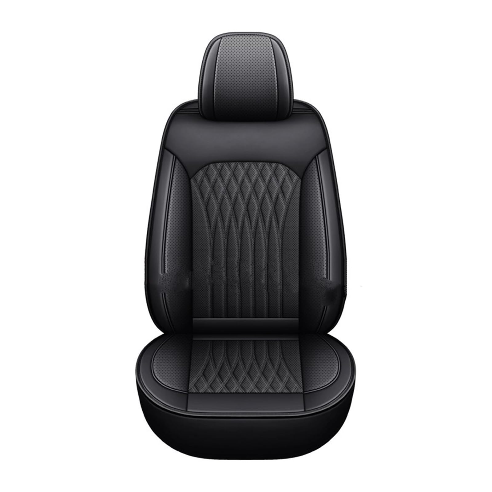 PAKAGVTTB Sitzbezüge Pu-Leder Universal Autositzbezug für Subaru für Forester für Outback XV für Impreza für Levorg für Legacy für WRX für Liberty Tribeca Auto Vordersitzbezüge(Black 1 Seat) von PAKAGVTTB