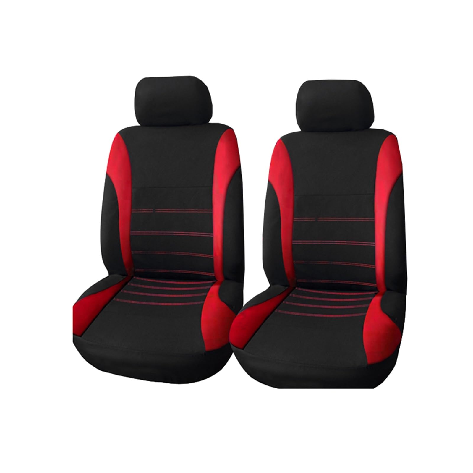 PAKAGVTTB Sitzbezüge Universal Auto Vorne/Hinten Sitzbezug Protektoren Set Airbag Kompatibel Für Toyota Für Raktis 2005 Vordersitzbezüge(RED 2 Pieces) von PAKAGVTTB