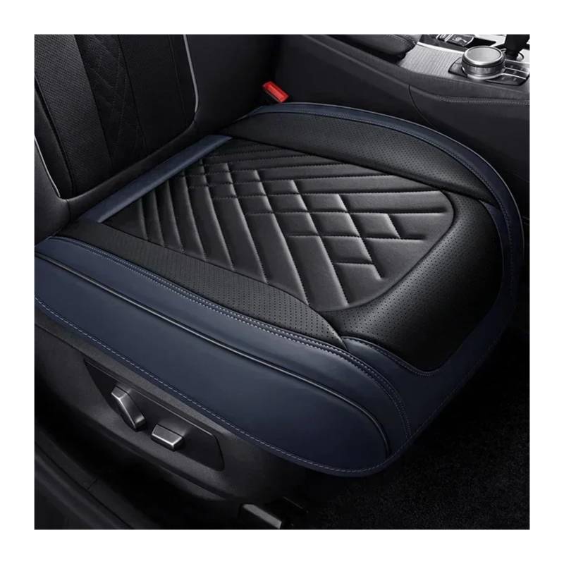 PAKAGVTTB Sitzbezüge Vollständige Abdeckung Pu Leder Auto Sitz Abdeckung Kissen Für Duster Für Kadjar Für Scenic Für Espace Für Fluence Für Koleos Auto Zubehör Vordersitzbezüge(Black Blue 1 Seat) von PAKAGVTTB