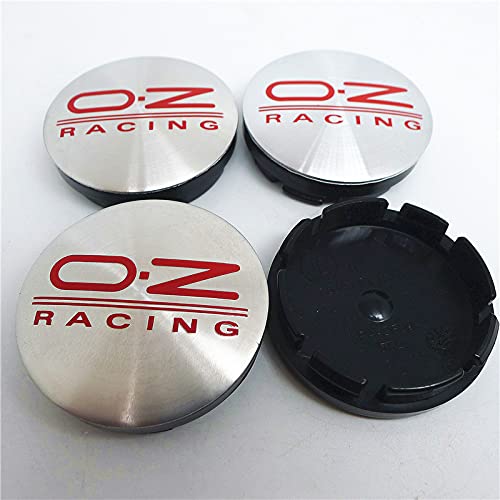 PAKCEEINC 4 Stück Auto Radnabenkappen Centre Nabendeckel, für 56mm OZ Racing Badge Aufkleber Zubehör Zierdeckel von PAKCEEINC