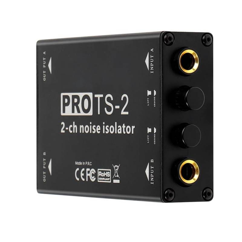 PAMENET 2 x Doppelk-Audio-Isolator, 1/4 Zoll, 6,5 Zoll (6,5 cm), Rauschunterdrückung, Isolierung des Verbindungsrings A von PAMENET