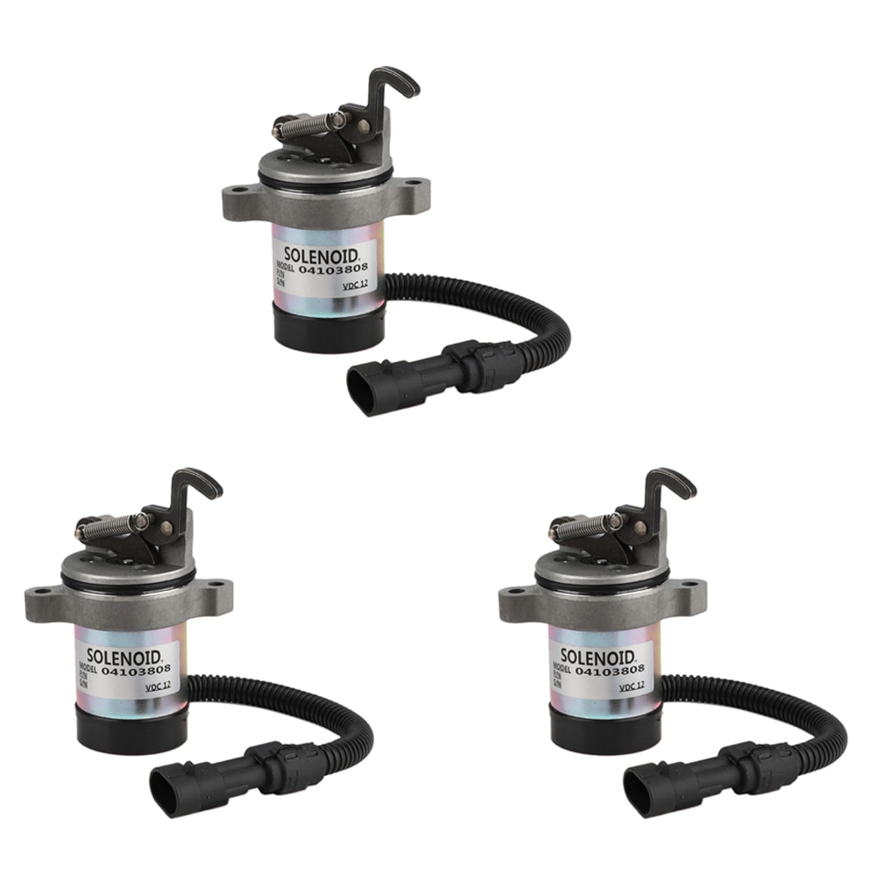 PAMENET 3 x Deutz Fuel Shut Off Solenoid 04103812 04103808 F3L F3M F4L F4M 1011 2011 von PAMENET