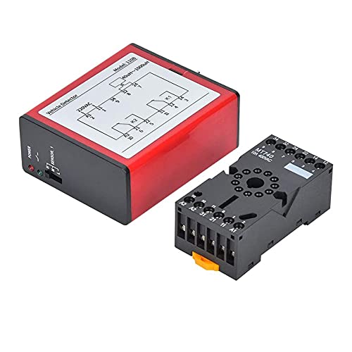 PAMENET Fahrzeugdetektor 110B AC 220 V, induktiver Loop-Detektor, Eink, für Zugangskontrolle zum Parkplatz von Autos von PAMENET