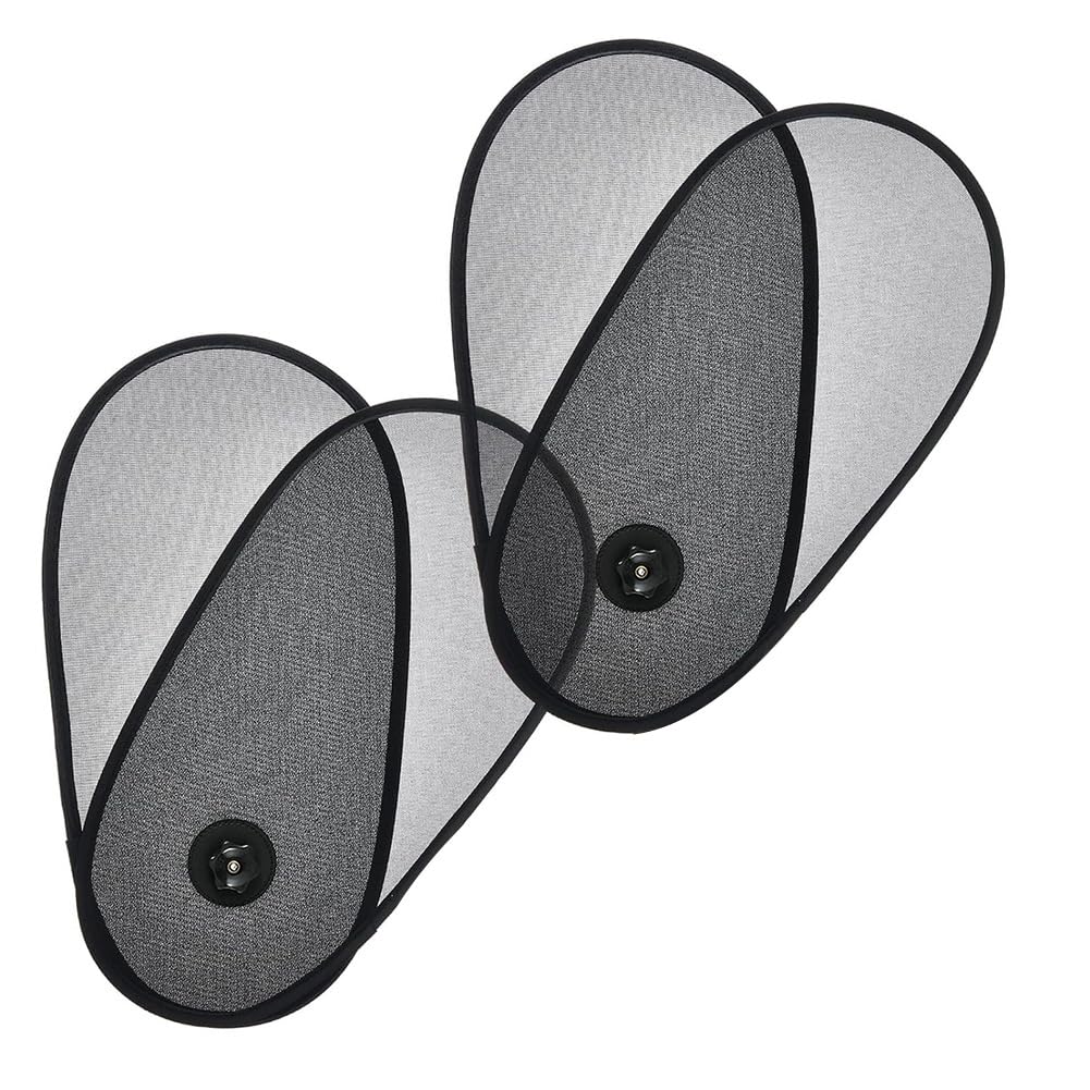PAMENET Sonnenschutz für Autofenster, 2 Stück, Sonnenschutz für Seitenfenster, Sonnenschutz mit verbesserten Saugnäpfen, für Kinder von PAMENET