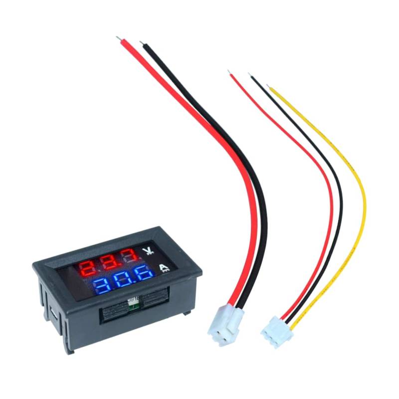 PAMINGONO 1 Stück 10A Digitales Voltmeter Amperemeter Spannungs Und Strommessgerät Für Auto Präziser Tester Für Kabelbruch Hochspannungsprüfung Und Drehfeldmessung von PAMINGONO