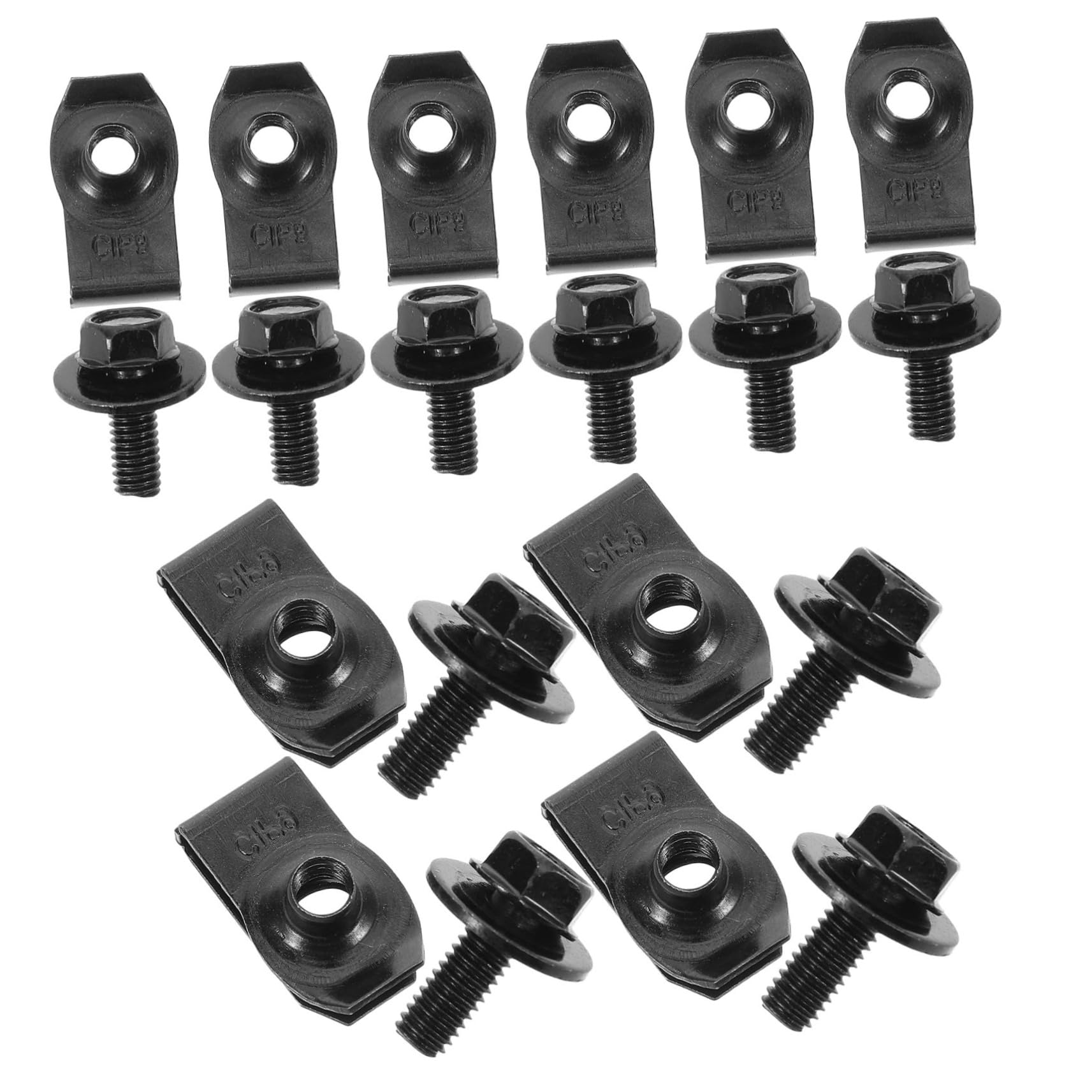 PAMINGONO 10er Set Auto Befestigungsclips Und Schrauben Für Stoßstangen Und Verkleidungen Hochwertige Clips Für PKW Karosserie Reparatur Und Austausch Von Fahrzeugteilen von PAMINGONO