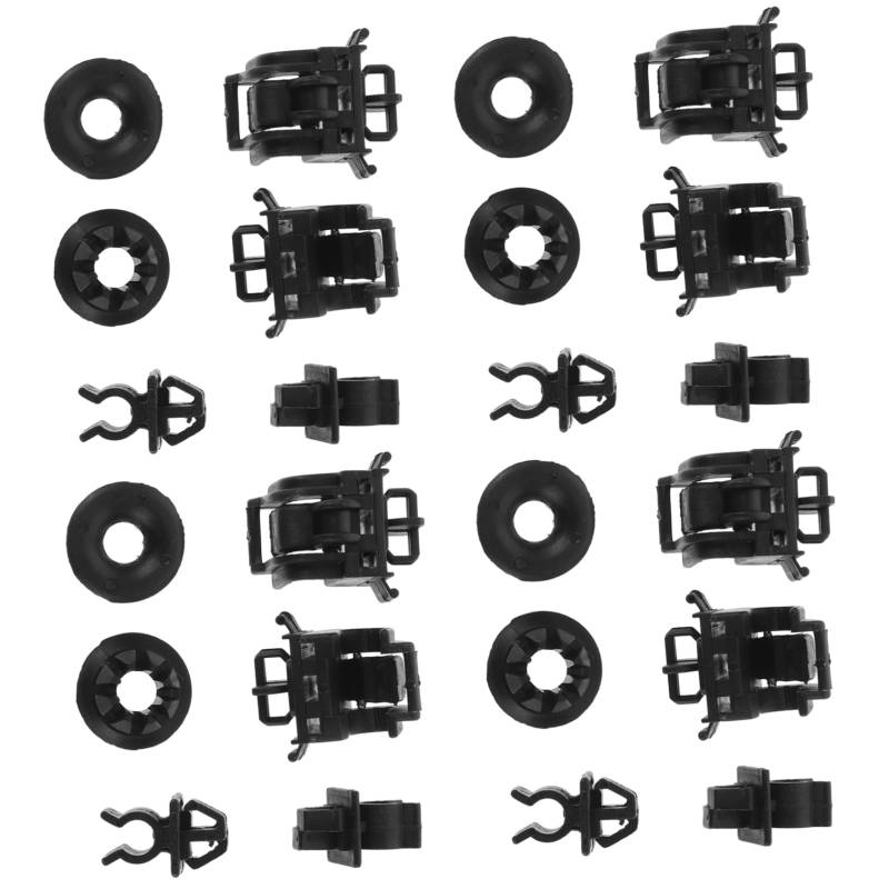 PAMINGONO 20 Sätze Motorhauben-stützrahmen, Haubenstangen-clip, Hauben-stützclip, Auto-hauben-stützstangen-clip, Motorhauben-stützstütze, Hauben-stützstangen-clip von PAMINGONO