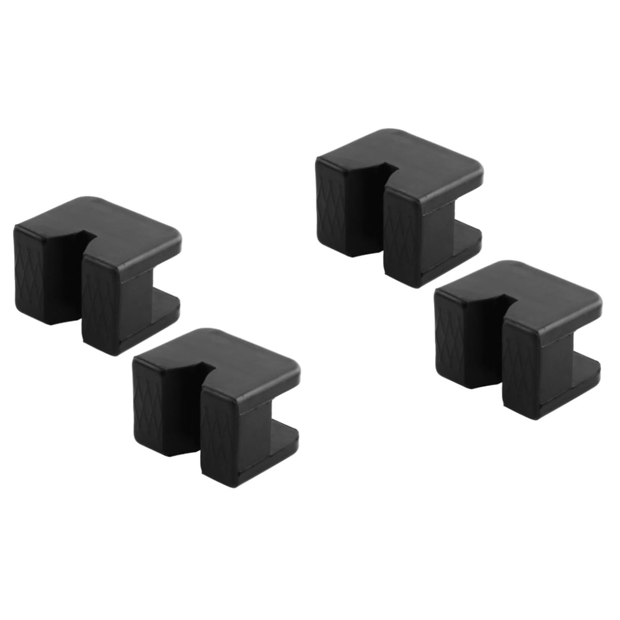 PAMINGONO 4 Stück Universal-Wagenheber-Gummiabdeckung unterstellbock gummiauflage gummiklötze für wagenheber Wagenheberadapter Universeller Adapter Auto Gummistützhülse des Wagenhebers Black von PAMINGONO