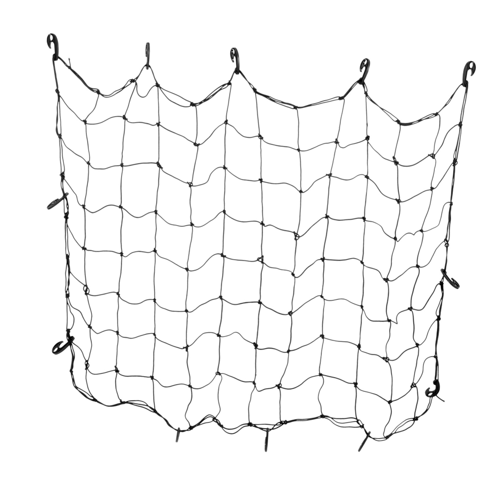 PAMINGONO Dachgepäcknetz Mesh-Frachtnetz für Frachtnetz Kfz-Ladenetze Dachnetz Gepäcknetz für SUV Autoorganisatoren und -aufbewahrung Autos Gepäcknetz fürs Auto Dachorganisator Gummi Black von PAMINGONO