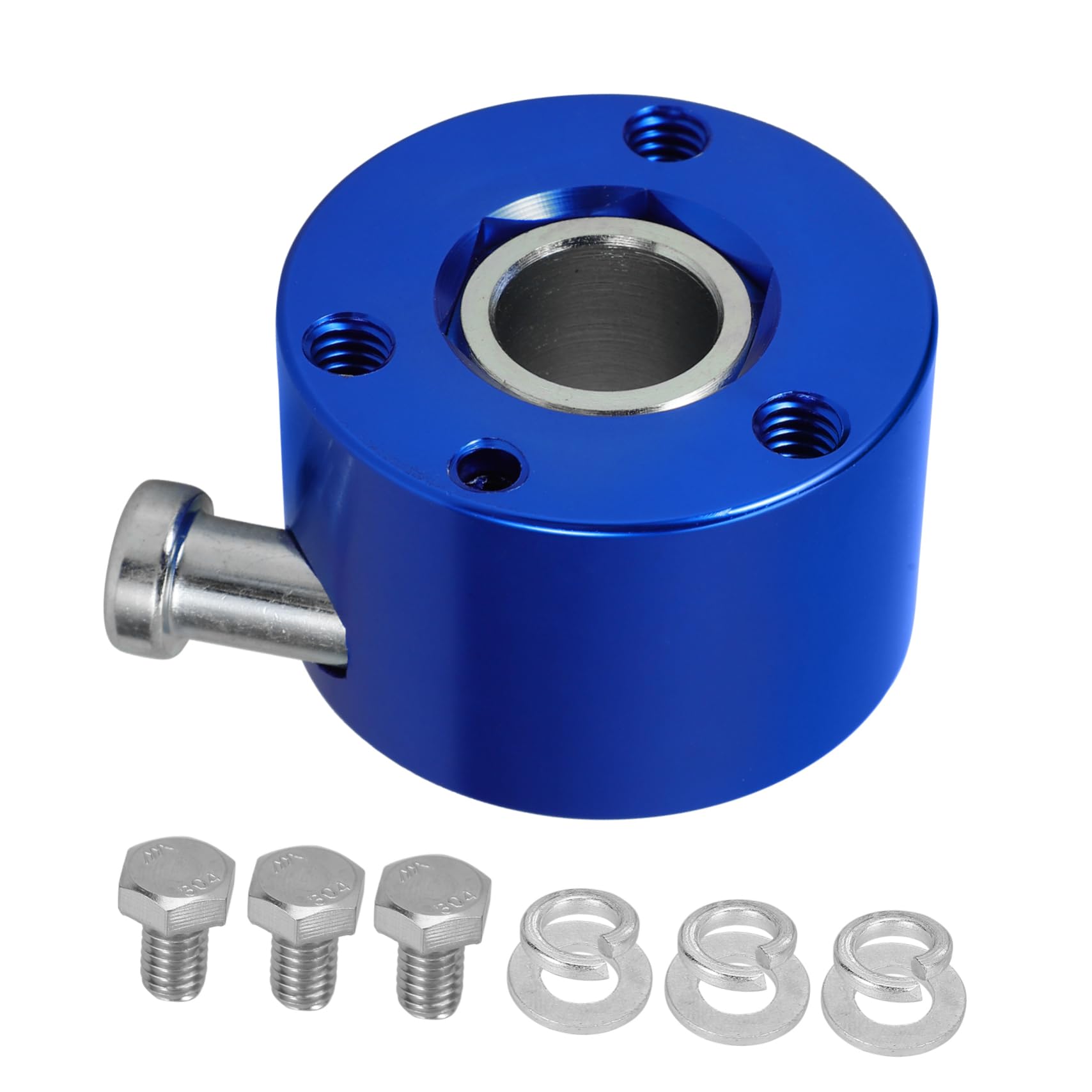 PAMINGONO Lenkrad-Schnellspanner Autoadapter Schnellspannnabe Schnellspanner-Lenkradnabe auto versorgung Nabenadapter mit Schnellspanner Lenkrad mit Schnellspanner Aluminiumlegierung Blue von PAMINGONO