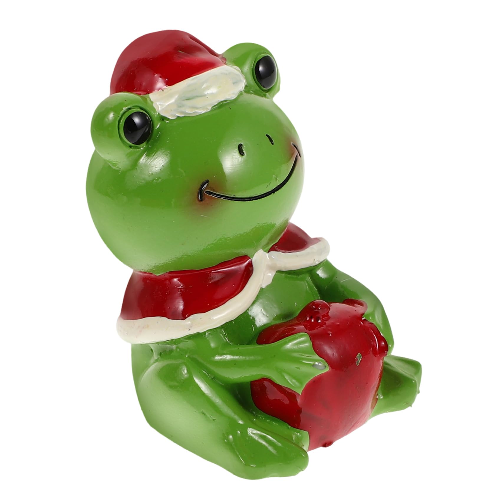 PAMINGONO Realistische Frosch Harzstatuen Miniatur Froschfiguren Für Weihnachtsauto Innendekorationen Niedliche Frosch Ornamente Für Schreibtisch Und Garten von PAMINGONO