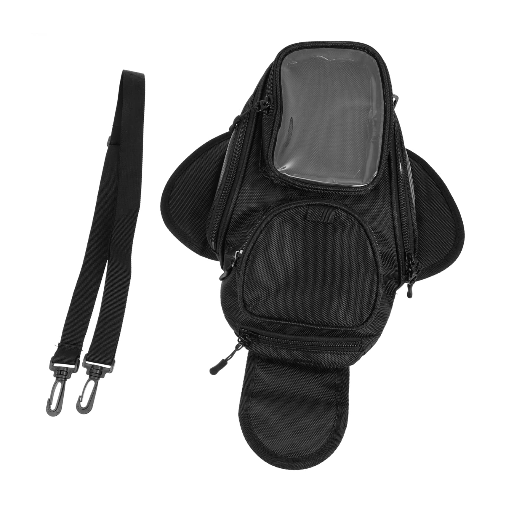 PAMINGONO Tankrucksack motorradtaschen Motorbike Bags Magnetischer Tankrucksack Motorradzubehör Tankrucksack-Regenschutz wasserdichte Motorradtasche -Tanktasche Oxford Black von PAMINGONO