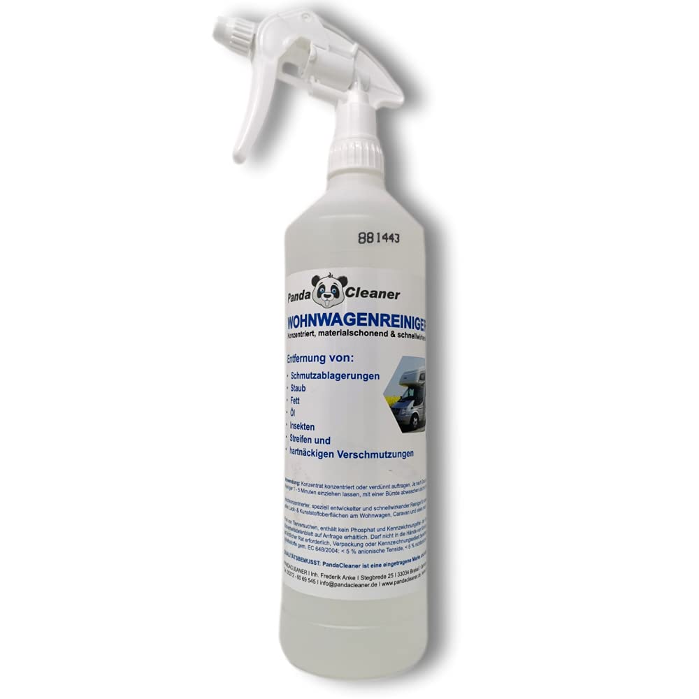 PANDACLEANER Wohnwagen Wohnmobil Caravan Reiniger 1000ml – konzentriert, materialschonend & biologisch abbaubares Reinigungsmittel von PandaCleaner