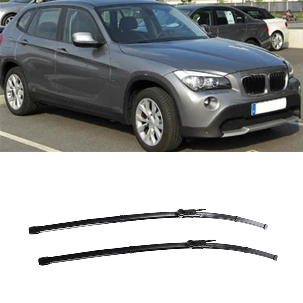 2 Stück Scheibenwischer für BMW X1 E84 2009-2015 24"+19", Frontscheibe Windschutzscheibe Fensterbürsten Vorderseite Scheibenwischerblätter von PAPEP