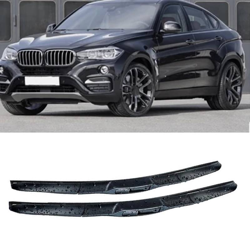 2 Stück Scheibenwischer für BMW X6 F16 2014-2017 24"+20", Frontscheibe Windschutzscheibe Fensterbürsten Vorderseite Scheibenwischerblätter von PAPEP