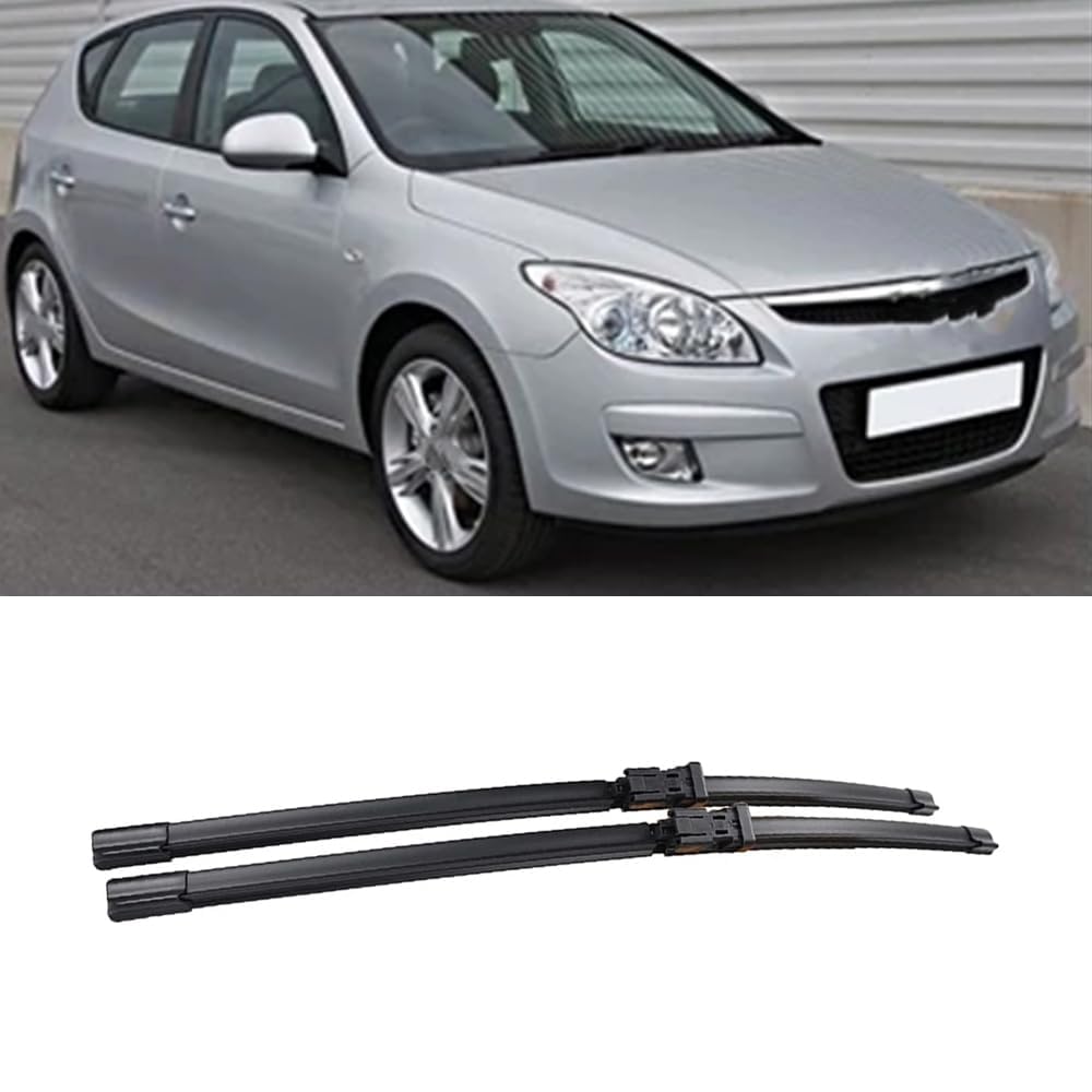 2 Stück Scheibenwischer für Hyundai I30 2007-2010 24''+18", Frontscheibe Windschutzscheibe Fensterbürsten Vorderseite Scheibenwischerblätter von PAPEP