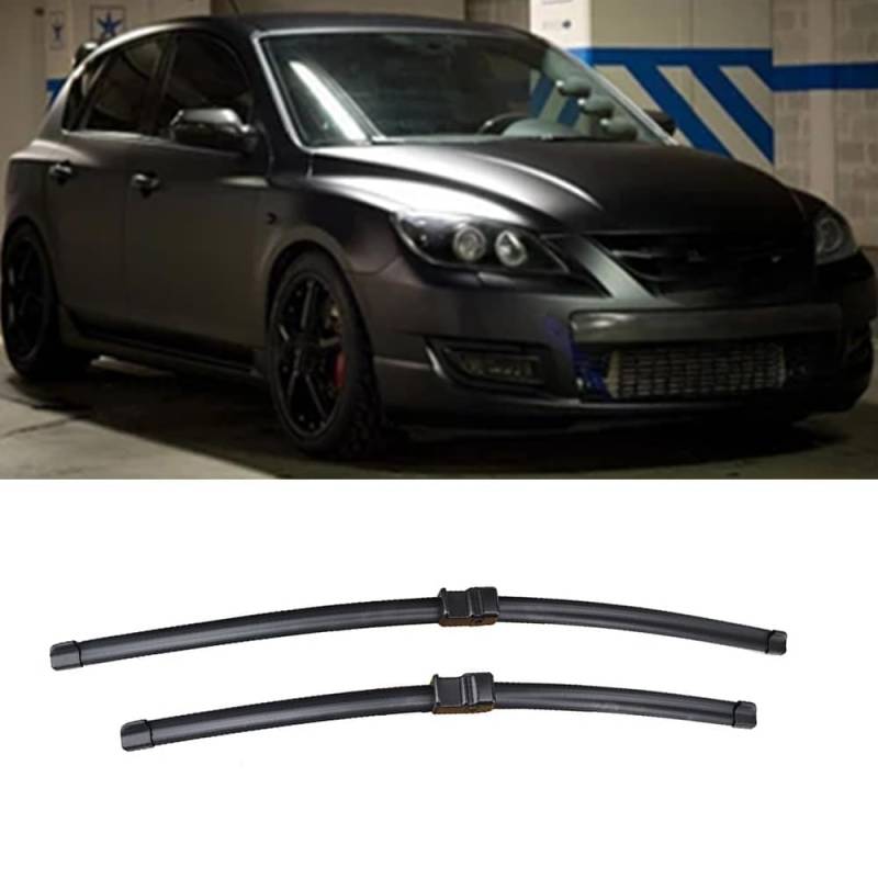 2 Stück Scheibenwischer für Mazda 3 Mazda3 BK 2003-2009 21"+19", Frontscheibe Windschutzscheibe Fensterbürsten Vorderseite Scheibenwischerblätter von PAPEP