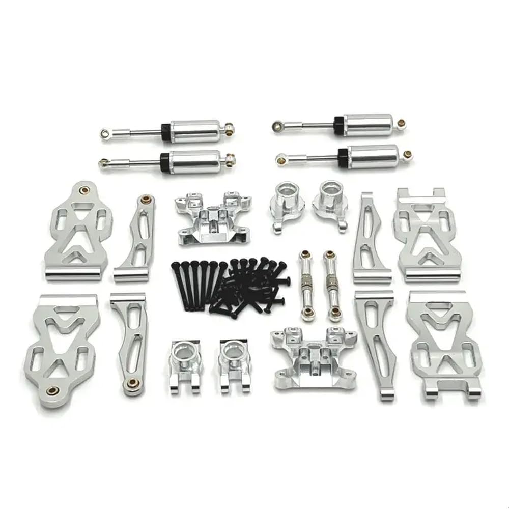 1/16 C8805 Fernbedienung Auto Metall Upgrade Teile Kit Kompatibel Mit 16101 16102 16103 16104 16106 Und Q130(936-Silver) von PAQtnR