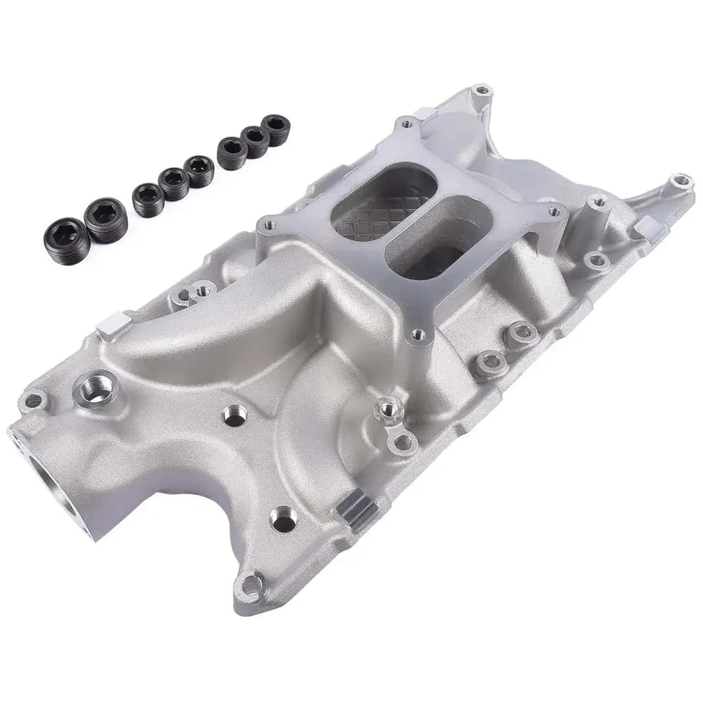 Aluminium-Ansaugkrümmer Kompatibel mit Small Block V8 289 5.0L-kompatible Motoren von PAQtnR