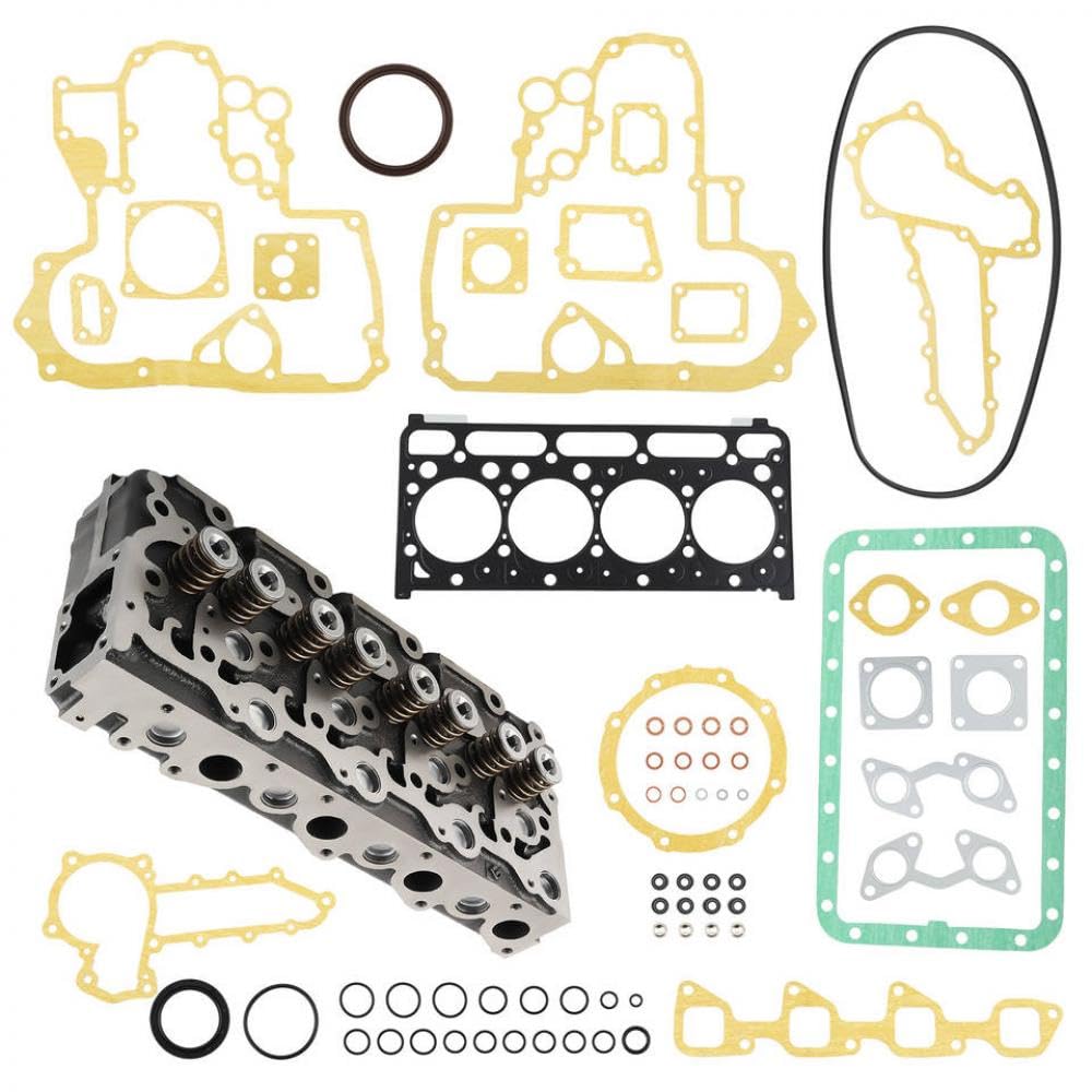 Komplettes Zylinderkopf und Dichtungssatz mit Kubota V2203 V2203T V2203E kompatibel von PAQtnR