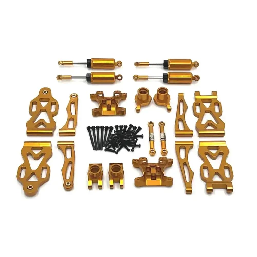 Metall-Lenkbecher und Querlenker, Radsitz-Set, kompatibel mit kompatiblen RC-Autos 16101, 16102Pro, 16103 (Golden) von PAQtnR