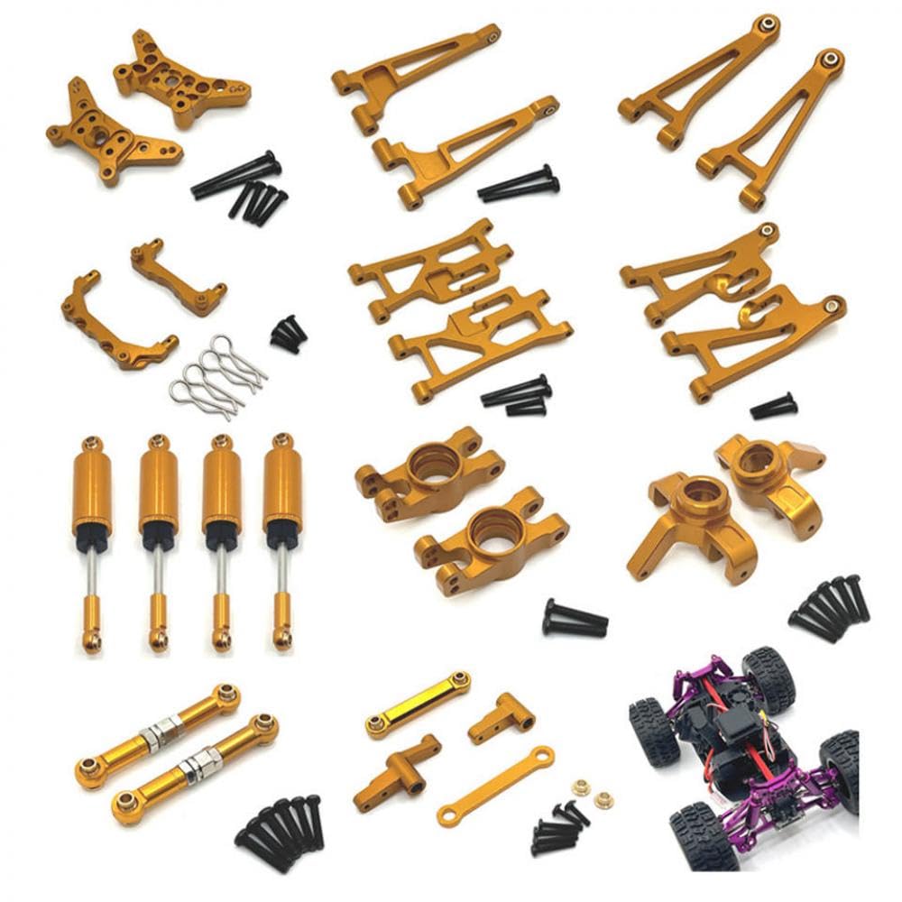 RC Auto-Lenkkomponenten-Upgrade-Set, kompatibel mit kompatiblen Modellen, einschließlich 14209 14210 Maßstab 1/14 (Gold) von PAQtnR