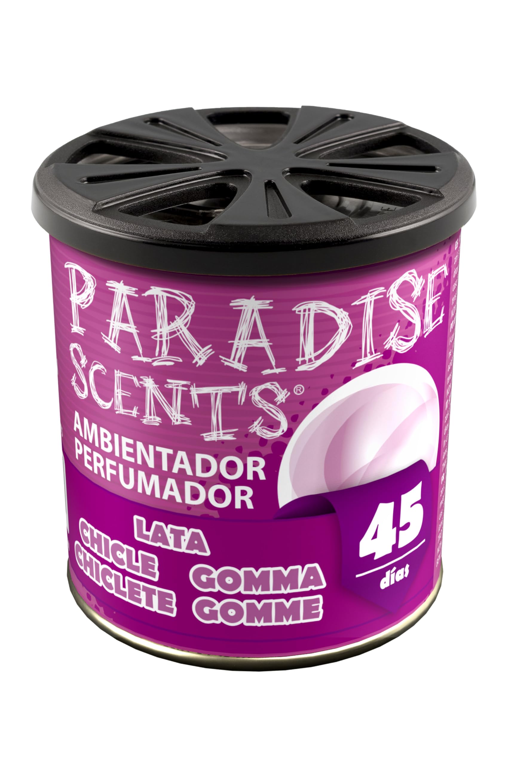 PARADISE SCENTS Parfümierter Gel-Lufterfrischer in Einer 100g-Dose. Duft nach Bubblegum. Angenehmer und lang anhaltender Duft. Perfekt für Auto, Haus oder Büro. von PARADISE SCENTS